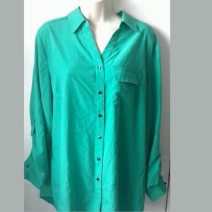 Style & Co Marrakesh Seafoam Blouse M